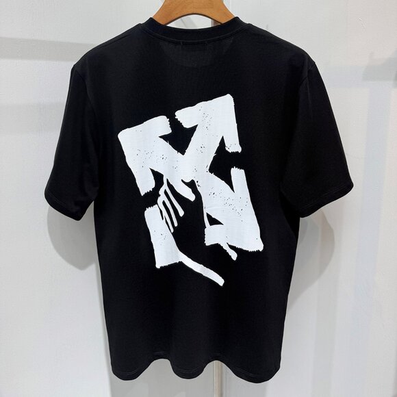 Off-White Hand Arrow Graphic-Print Black T-Shirt - Picture 1 of 7